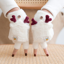 Load image into Gallery viewer, Women's Winter Cycling Gloves Windproof Warm and Cute Cartoon Deer Gloves Korean Ins Winter Hand