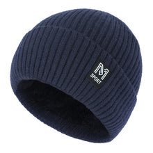 Load image into Gallery viewer, Winter New Wool Hat Autumn and Winter Thermal Knitting plus Velvet Thickened Cold Protection Cotton-Padded Cap Cycling