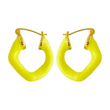 Load image into Gallery viewer, Candy-Colored Earrings Female Ins Retro Exaggerated Macaron Autumn Earrings Female to Make round Face Thin-Looked