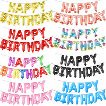 Load image into Gallery viewer, Christmas Hardcover 16-Inch English Birthday Letter Balloon Set Children Full-Year Birthday Decoration Scene Layout Balloon
