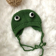 Load image into Gallery viewer, Funny Cartoon Frog Woolen Cap Female Sweet Cute Earmuff Funny Funny Headgear