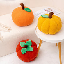 Load image into Gallery viewer, Cute Fruit Pillow Doll Plush Toy Orange Orange Pumpkin Persimmon Simulation Vegetable Living Room Decoration