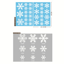 Load image into Gallery viewer, Christmas Decorations Glass Electrostatic Sticker Christmas Party Decoration Snowflake Window Stickers Christmas Hanging Ball Bell Stickers