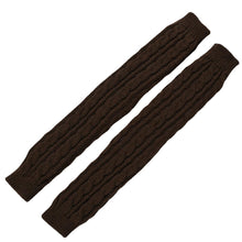 Load image into Gallery viewer, Winter Half Finger Knitting Wool Gloves Long 8-Word Twist Knitted Warm Fingerless Oversleeve Arm Protection Sleeve