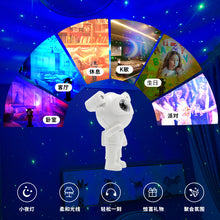 Load image into Gallery viewer, Astronaut Starry Sky Projection Lamp Led Bedroom Atmosphere Small Night Lamp Spaceman Bluetooth Music Polar Light Projector