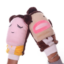 Load image into Gallery viewer, Plush Halter Gloves for Women Winter Warm Fleece-Lined Thickened Ins Trendy Students Cold-Proof Winter