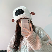 Load image into Gallery viewer, Japanese Style Students Sweet Cute Ears Little Sheep Hat Female Winter Plush Thickened Warm Lamb