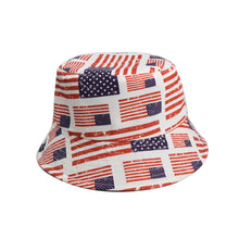 Load image into Gallery viewer, Unisex Reservible Creative Pattern Print Boonie Bucket Hat Cap Brim Outdoor Sun Safari Camping Fishing