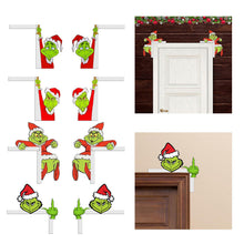 Load image into Gallery viewer, Christmas Green Miracle Fighter Corner Decoration Wooden Door Corner Decoration Home Decoration
