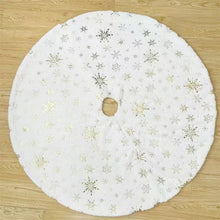 Load image into Gallery viewer, Christmas Decoration Supplies Bronzing Color Bronzing Silver Snowflake Imitation Rabbit Fur Plush Christmas Tree Group