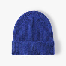 Load image into Gallery viewer, Beanie Hat Women's Autumn and Winter Wild Light Board Show Face Men's Knitted Hat Black Fashionable Warm Woolen Cap Women