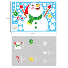 Load image into Gallery viewer, Christmas Decorations Glass Electrostatic Sticker Christmas Party Decoration Snowflake Window Stickers Christmas Hanging Ball Bell Stickers