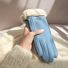 Load image into Gallery viewer, Winter Women's Korean-Style Cute Bow Fleece-Lined Thickened Autumn Riding Electric Car Cold-Proof Warm Touch Screen Gloves