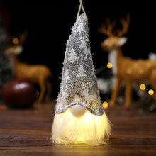 Load image into Gallery viewer, Christmas Decorations Forest Old Man with Light Pendant Faceless Doll Light-Emitting Small Hanging Piece Home Decoration