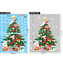 Load image into Gallery viewer, Christmas Decorative Stickers Shopping Window Decorative Santa Snowman Static Stickers