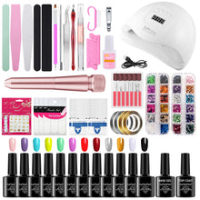 Load image into Gallery viewer, Gel Polish Set Nail kit Manicure Implement Salon Opening Nail Making Nail Polish Led Nail Lamp