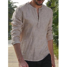 Load image into Gallery viewer, round Neck Solid Color T-shirt Simple Casual Bottoming Shirt Pullover Long Sleeve Shirt