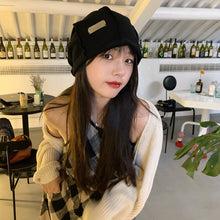Load image into Gallery viewer, Korean Style Face-Showing Small Hat Women's Color All-Match Internet Celebrity Pile Heap Cap Men's Fashion Street Toque Knitted Hat