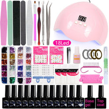 Load image into Gallery viewer, Nail Beauty Tool Set EBay Beginner Home Hot Lamp UV Polish Grinding Machine
