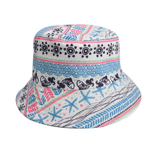 Load image into Gallery viewer, Unisex Reservible Creative Pattern Print Boonie Bucket Hat Cap Brim Outdoor Sun Safari Camping Fishing