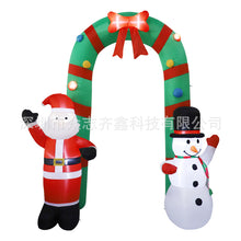Load image into Gallery viewer, Christmas Inflatable Model Luminous Inflatable Tree Elderly Snowman Inflatable Model Courtyard Holiday Decoration Decoration Props