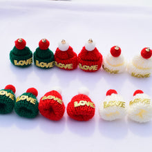 Load image into Gallery viewer, Wool Knitted Christmas Hat Korean Mini Small Hat Christmas Toy Decoration Pompons Ornament Accessories