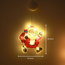 Load image into Gallery viewer, LED Christmas Sucker Lamp Snowman Shape Window Window Stickers Hanging Lamp Holiday Sucker Christmas Decoration Light