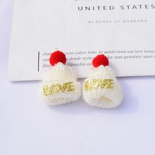 Load image into Gallery viewer, Wool Knitted Christmas Hat Korean Mini Small Hat Christmas Toy Decoration Pompons Ornament Accessories