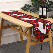 Load image into Gallery viewer, Christmas Decorations Knitted Fabric Table Runner Creative Christmas Table Runner Dining Table Santa Claus Decoration Home Dress up