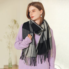Load image into Gallery viewer, Artificial Cashmere Scarf 2023 New Winter Women's Shawl Thickened Warm Fringe Bib