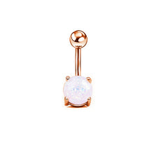 Load image into Gallery viewer, 5-Piece Set Combination Baosong Stone Navel Stud Zircon Navel Ring