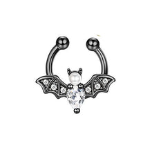 Load image into Gallery viewer, Long Brush Holder Stud Earrings Zircon Navel Stud Barbell Stud Earrings Labret 5-Piece Set Piercing Jewelry