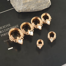 Load image into Gallery viewer, Set of Belt Tire Water Drops with Diamond Ear Extender Popular Ornament Body Piercing Ear Amplifier