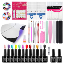 Load image into Gallery viewer, Gel Polish Set Nail kit Nail Beauty Tool Set Mini UV Polish Full Set of Beginner Nail Polish Led Led Nail Lamp