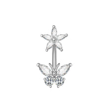 Load image into Gallery viewer, New Zircon Navel Stud Drop Oil Belly Ring Piercing Jewelry