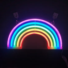 Load image into Gallery viewer, Spot Led Rainbow Neon Lights Wall-Mounted Small Night Lamp Christmas Festival
