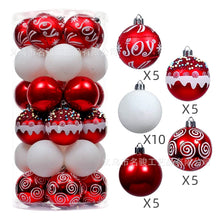 Load image into Gallery viewer, Christmas Decoration Supplies 6cm Special-Shaped Electroplating Plastic Ball Painted Christmas Ball Set Ball Pendant
