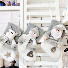 Load image into Gallery viewer, Christmas Socks Gift Bag Santa Claus Pendant Ornament Supplies Christmas Gifts Cross-Border Gifts