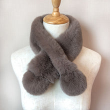 Load image into Gallery viewer, 2023 New Autumn and Winter Mink-like Wool Plush Scarf Korean Style Solid Color Imitation Rex Rabbit Plush Warm Scarf