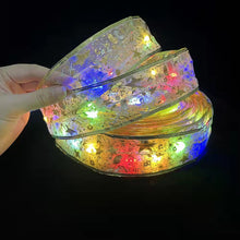 Load image into Gallery viewer, Christmas Ribbon Lighting Chain Christmas Tree Decorative Lamp Christmas LED Ribbon Decorations