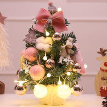 Load image into Gallery viewer, Mini Christmas Tree Small Desktop Decoration Diy60cm Christmas Tree Pink Luminous Package Christmas Decoration