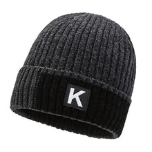 Load image into Gallery viewer, Winter Cotton-Padded Cap Men's 2023 New Fashion Simple Knitted Hat Fleece Lined Padded Warm Keeping Wool Hat