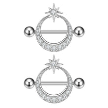 Load image into Gallery viewer, Girl’s Zircon Nipple Ring Adhesive Nail Piercing