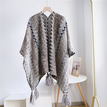 Load image into Gallery viewer, Ethnic Style Shawl Lijiang Scarf Travel Shawl Cape Outer Wear Thickened Cloak Robe