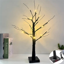 Load image into Gallery viewer, LED Artificial Tree Lights Colored Lights Christmas Festival Room Bedside Decorative Table Lamp Silver Birch Small Night Lamp