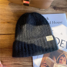 Load image into Gallery viewer, Hat Female Autumn and Winter Korean Style All-Matching Solid Color Digital Ins Knitted Hat Warm Korean Fashion Cute Wool Hat