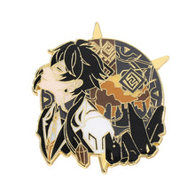 Load image into Gallery viewer, Cartoon Anime Game Derivative Golden M Badge Original God Brooch Sweet Rain Wendi Eye of God Carved Sunny Brooch