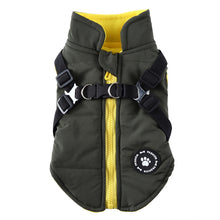 Load image into Gallery viewer, Chest Strap Winter Jacket Cotton Coat PET's Chest-Back Zipper Pet Clothing for Dog