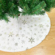 Load image into Gallery viewer, Christmas Decoration Supplies Bronzing Color Bronzing Silver Snowflake Imitation Rabbit Fur Plush Christmas Tree Group