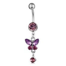 Load image into Gallery viewer, Piercing Jewelry Butterfly Hanging Ornament Belly Ring Navel Stud
